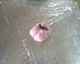 A picture of step 7 of Sakura Mochi.