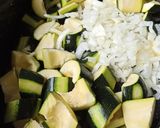 Une image de l'étape 1 de Cuisses de poulet au four sauce tomates et courgettes.