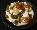 A picture of step 8 of Dahi bhalla.