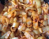 Lecsó virslivel recept fázis 6 fotója