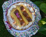 Foto del paso 4 de la receta: Torta de limón, banana y crema pastelera🌞