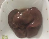 A picture of step 1 of Japanese Soy Sweet Liver.