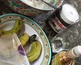 A picture of step 1 of Banana and chocolate smoothie.