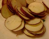 A picture of step 1 of Daigaku-Imo Style Sweet Potato Kinpira.