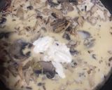 Foto del paso 6 de la receta: Pasta con pollo, champiñones y tocineta