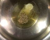 A picture of step 1 of Mooli-Aloo-Matar.