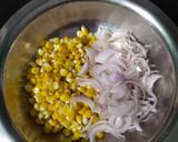 A picture of step 1 of Sweet corn pakora / corn bhajiya.