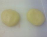 A picture of step 1 of Princess Mononoke Kodama Cookies.
