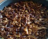 A picture of step 10 of Vickys Tomato & Onion Polenta Cake w Bean Salad, GF DF EF SF NF.