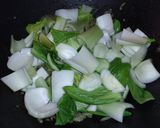 A picture of step 7 of Bok Choy with Bacon.