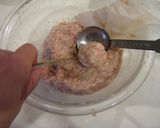 A picture of step 4 of Light and Fluffy Meatballs.