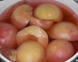 A picture of step 5 of Pretty Rose Colored ♪ Peach Compote.