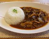 A picture of step 8 of Hayashi Rice (Hashed Beef Stew) With Lots of Mushrooms.