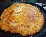 A picture of step 3 of Bread sprouts chilla.