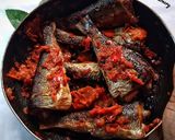 A picture of step 9 of Peppered sawa fish.