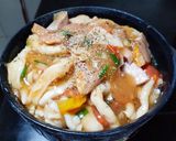 Hình bước làm 4 của món Nấm bào ngư xào thịt heo xông khói và cà chua