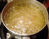 A picture of step 1 of Mentaiko Spaghetti with Delicious Shiso Leaves.