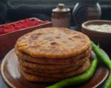 A picture of step 7 of Carrot tofu paratha.