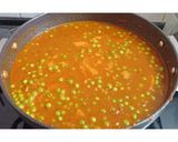 A picture of step 4 of Aloo Matar.