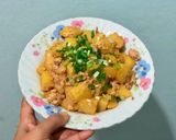 รูปขั้นตอนการทำที่ 3 ของ หมูสับผัดมันฝรั่ง