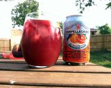 A picture of step 8 of Blood Orange Red Sangria.