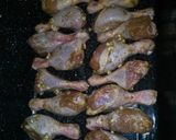 A picture of step 6 of Honey glazed chicken drumsticks.