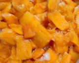 A picture of step 1 of Oatty mango smoothie.