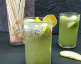 A picture of step 1 of Green Apple and Sabja Mojito.
