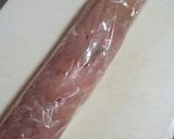 A picture of step 3 of Chicken Tender Rolls with Plum and Shiso in the Microwave.
