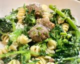 A picture of step 8 of Pasta with Broccoli Rabe and Italian Sausage.