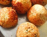 A picture of step 3 of Lauki and rice (leftover) cheese Balls.
