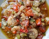 Foto langkah ke 4 dari resep Tumis udang simpel (serba iris).