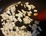 A picture of step 1 of Fired Tofu skin with crab stick meat.