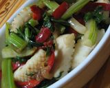 A picture of step 6 of Squid and Celery Chinese Savory Stir-Fry.