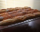 A picture of step 15 of Soy Sauce Baguette (Kneaded with a Spatula).