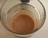 A picture of step 3 of Ashlee's Peanut Butter Cup Smoothie.