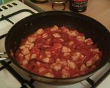 A picture of step 4 of Vickys Roasted Pepper & Pork Goulash, GF DF EF SF NF.