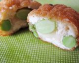 A picture of step 8 of Light and Fluffy Fritters With Edamame and Camembert Cheese.