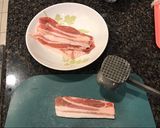 氣炸鍋 五花肉片捲蔬菜的食譜步驟1照片