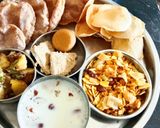 A picture of step 6 of Ramnavami Vrat special farali Bhog thali.