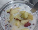 A picture of step 3 of Chia seeds with apple healthy breakfast.