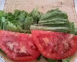 A picture of step 1 of Dean's Healthy Awesome Turkey Caesar Salad Wrap.