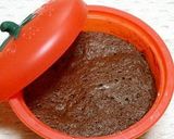 A picture of step 8 of Gateau au Chocolat in a Silicone Steamer.