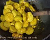 A picture of step 3 of Tilottoma_Kakrol (spiny gourd curry).