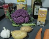 Foto del paso 1 de la receta: Crema de coliflor morada
