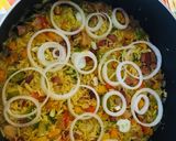 A picture of step 7 of Jollof Rice🍚.