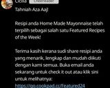 Gambar langkah 4 resipi Home Made Mayonnaise.