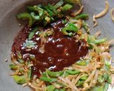A picture of step 5 of Chilli Eggs.