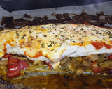 Foto del paso 4 de la receta: Merluza cremosa al horno con verduras asadas