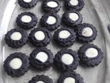 Postre de vainilla con galletas